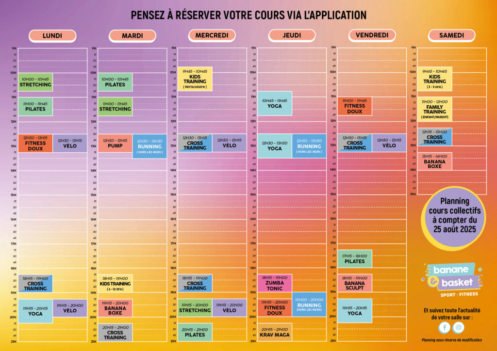 Planning septembre 2025